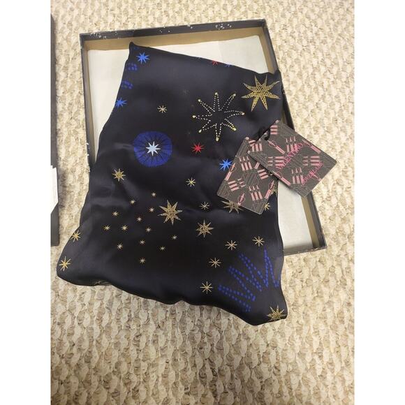Valentino Celestine Silk Scarf New With Tags And Box